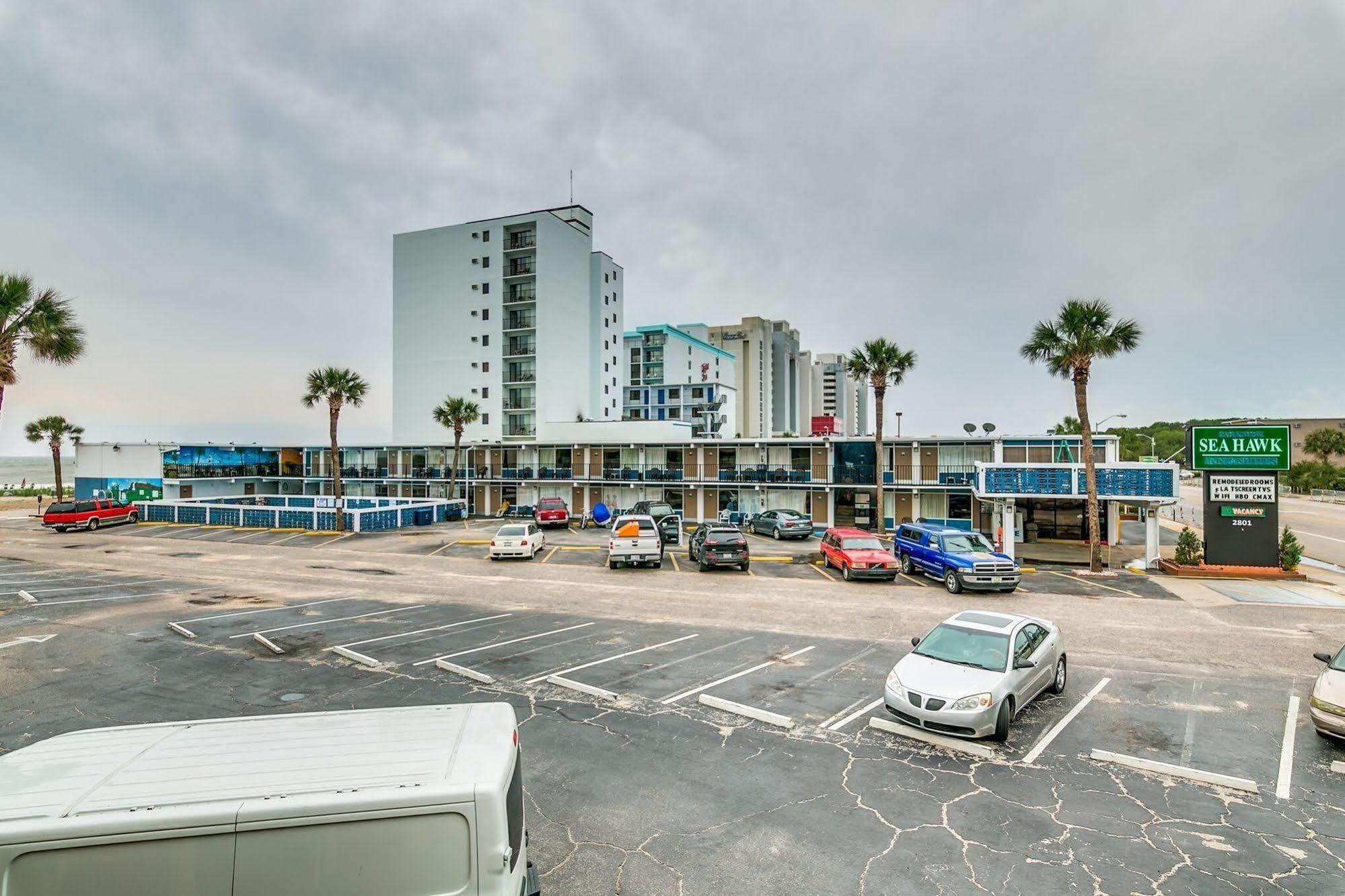 מירטל ביץ' Sea Hawk Oceanfront Motel מראה חיצוני תמונה